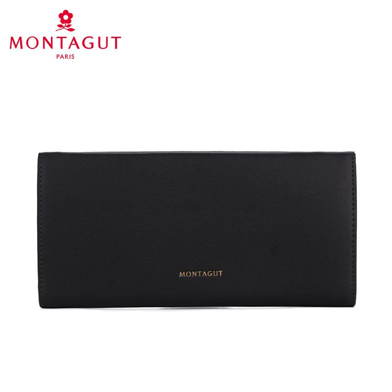 梦特娇MONTAGUT女士长款钱包时尚拉链手包牛皮新款韩版大容量皮夹图片