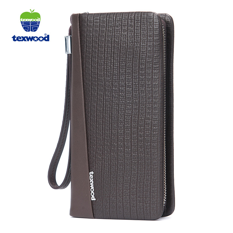TEXWOOD香港萍果男士头层牛皮手包真皮大容量商务休闲手拿包CA6L0081-05