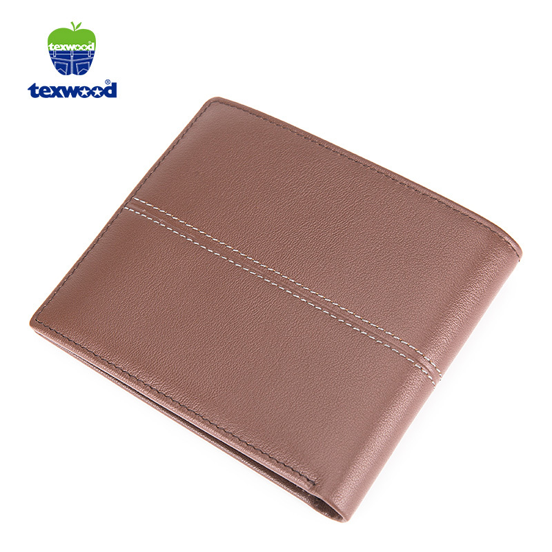 TEXWOOD香港萍果钱包男士皮夹头层牛皮商务钱夹AA6L0043-05