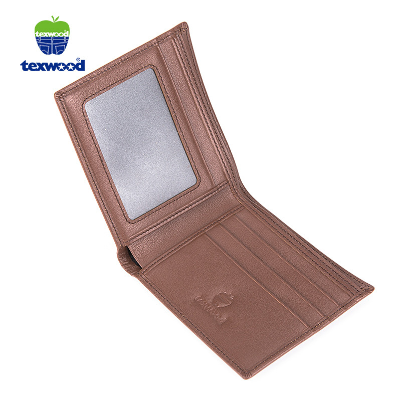 TEXWOOD香港萍果钱包男士皮夹头层牛皮商务钱夹AA6L0043-05