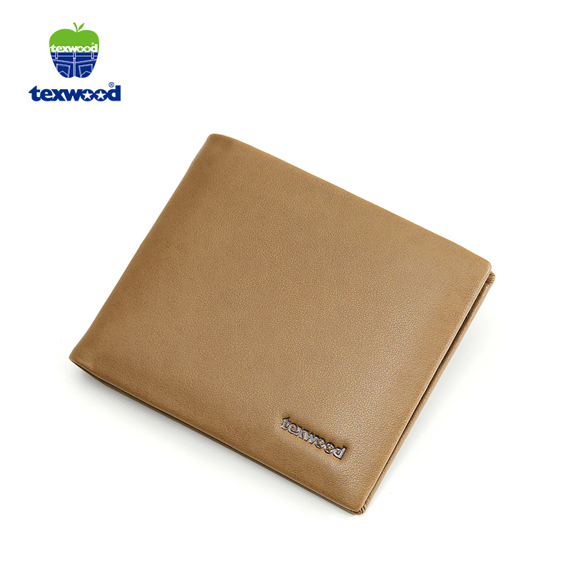 TEXWOOD香港萍果头层牛皮简约商务短款男钱包AA7A0033-07