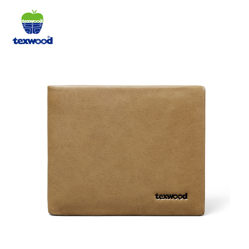 TEXWOOD香港萍果头层牛皮简约商务短款男钱包AA7A0033-07