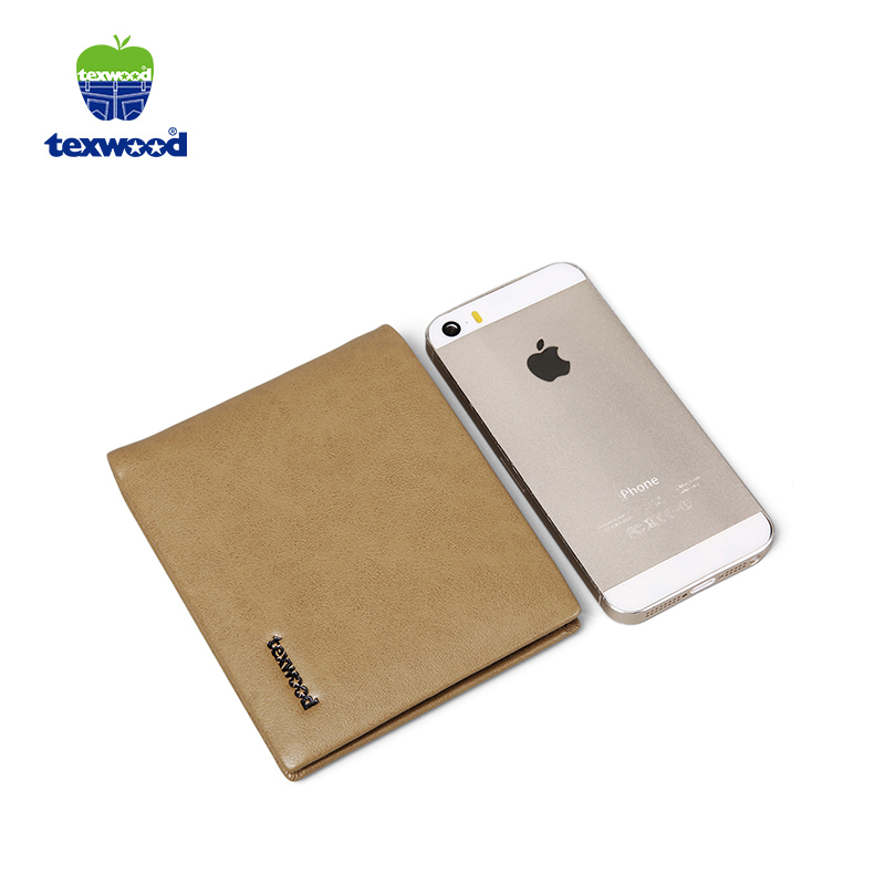 TEXWOOD香港萍果头层牛皮简约商务短款男钱包AA7A0033-07