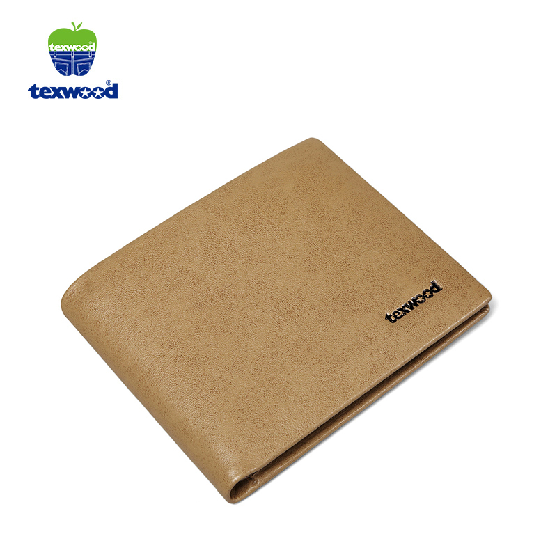 TEXWOOD香港萍果头层牛皮简约商务短款男钱包AA7A0033-07