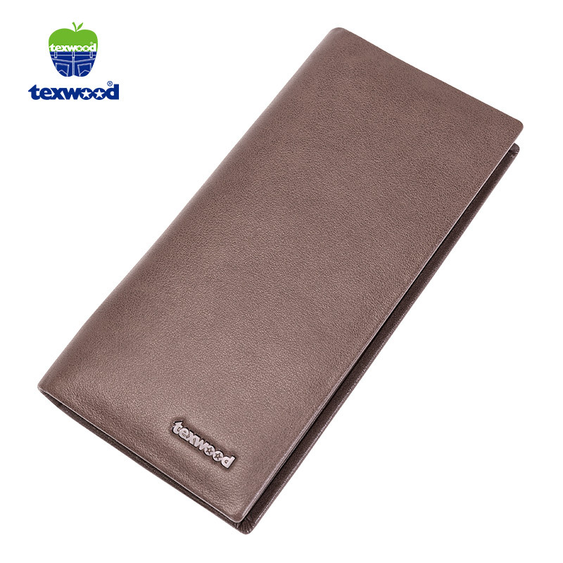 TEXWOOD香港萍果头层牛皮钱夹男士钱包长款AA7A0041-05