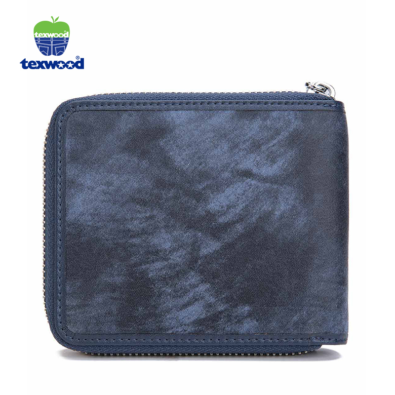 Texwood 头层牛皮复古时尚拉链男款零钱包AI6H0013