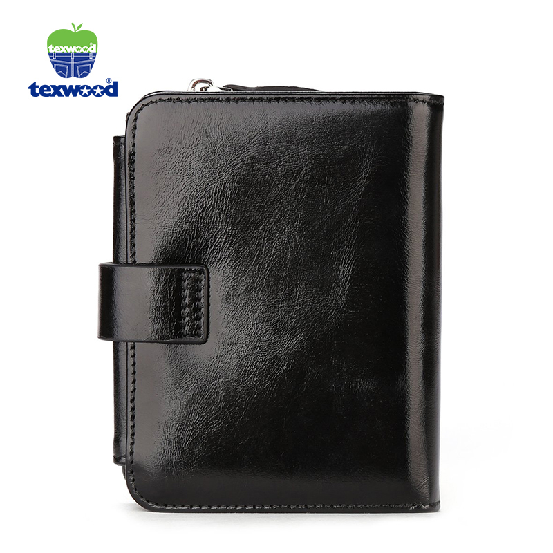 Texwood 男士钱包短款竖款男式头层牛皮钱夹男卡包驾驶证AA7H0025