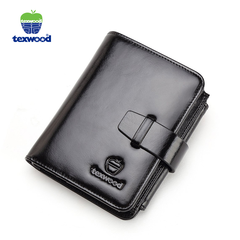 Texwood 男士钱包短款竖款男式头层牛皮钱夹男卡包驾驶证AA7H0025
