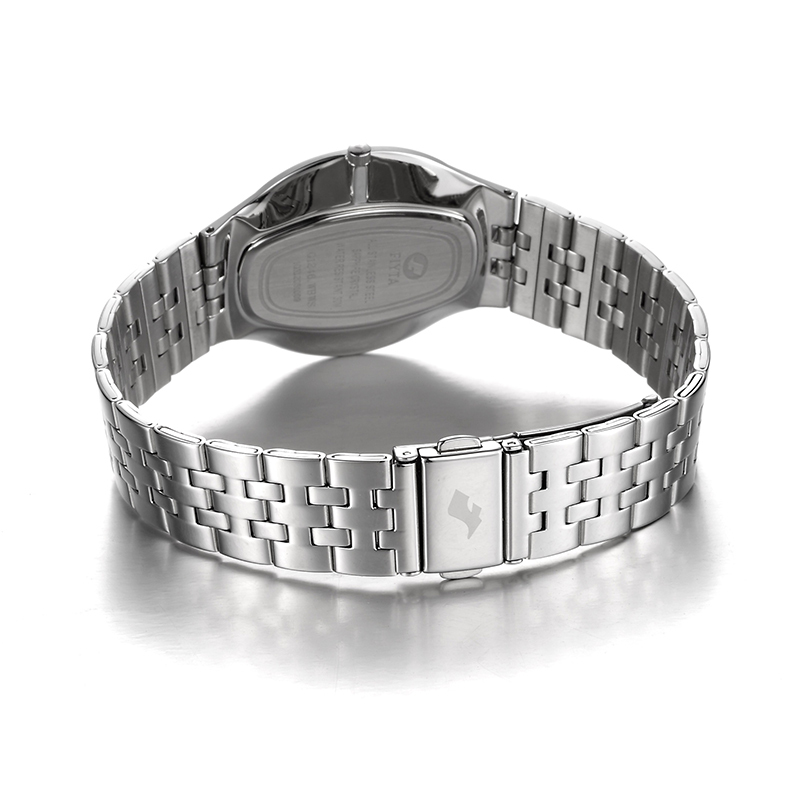 飞亚达fiyta手表男卓雅系列男士石英表经典百搭黑盘钢带g1246wbwd