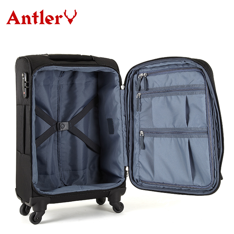 Antler/安特丽拉杆箱万向轮女旅行箱软箱男商务出行登机箱李箱24寸
