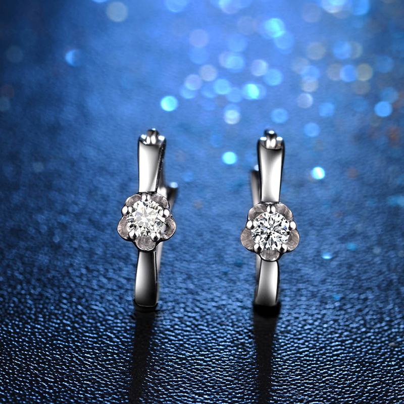佐卡伊珍惜共10分h色钻石耳饰耳钉耳环耳饰