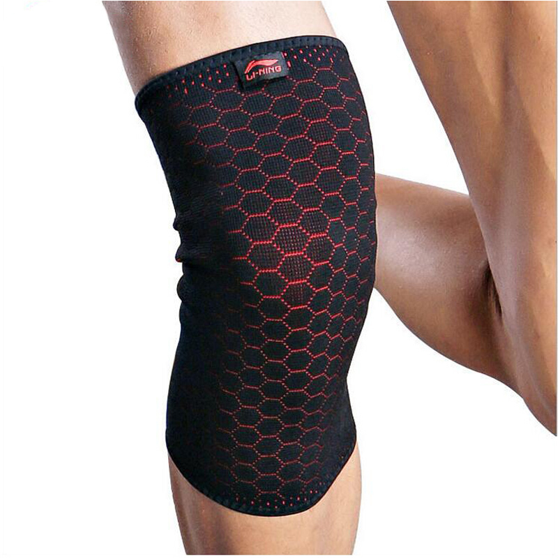 李宁LI-NING 运动护具 高弹力新型针织护膝 LQAH803-1 M码（32-38cm）