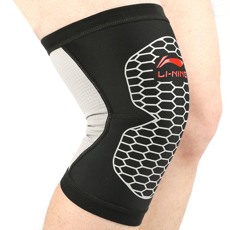 李宁LI-NING 运动护具 竹炭针织护膝 173-1 L码（34-42cm）