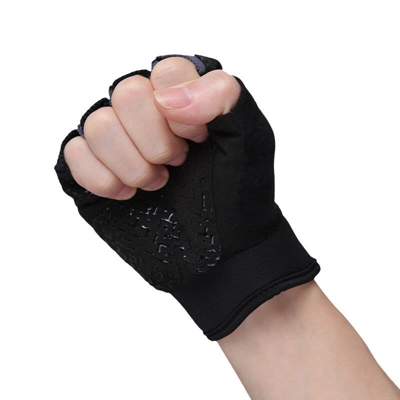 李宁LI-NING 运动护具 运动健身手套（黑灰） LQAK586-1 L码（20-23cm）图片