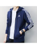 阿迪达斯adidas透气保暖运动服针织连帽夹克外套-S98787