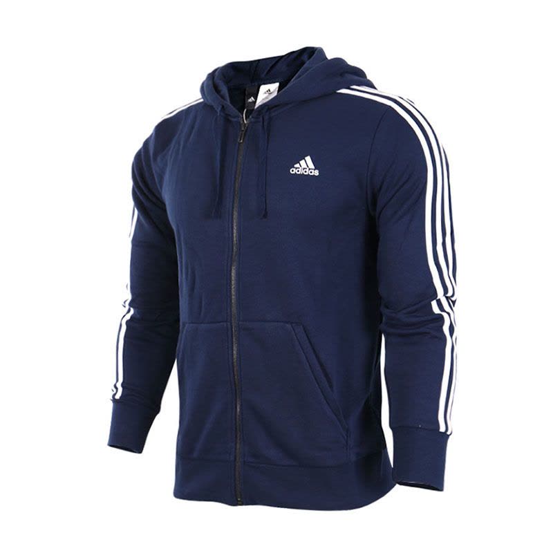 阿迪达斯adidas透气保暖运动服针织连帽夹克外套-S98787图片