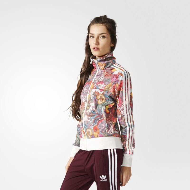 Adidas/阿迪达斯夹克上衣女装无帽拉链修身美国直邮BJ8408图片