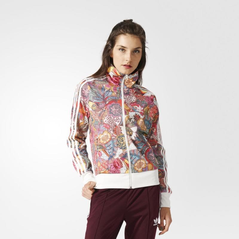 Adidas/阿迪达斯夹克上衣女装无帽拉链修身美国直邮BJ8408图片