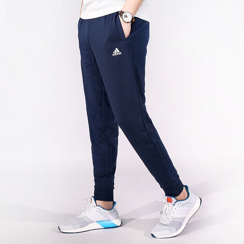 Adidas阿迪达斯男裤小脚运动裤收口跑步训练休闲长裤B47213图片