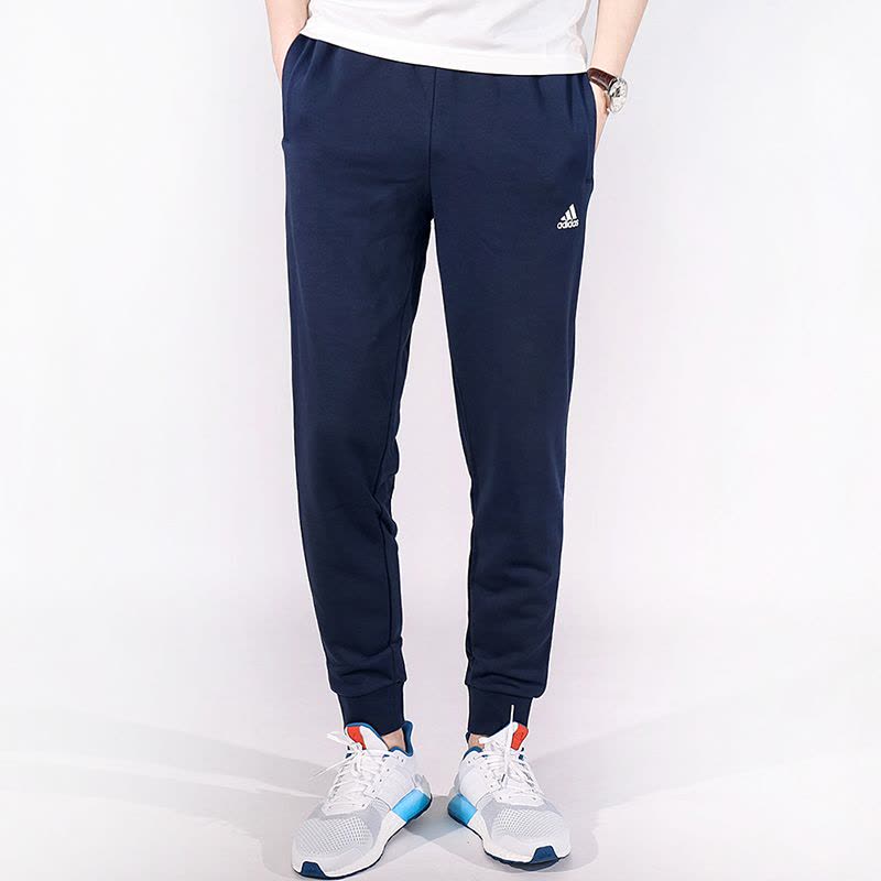 Adidas阿迪达斯男裤小脚运动裤收口跑步训练休闲长裤B47213图片