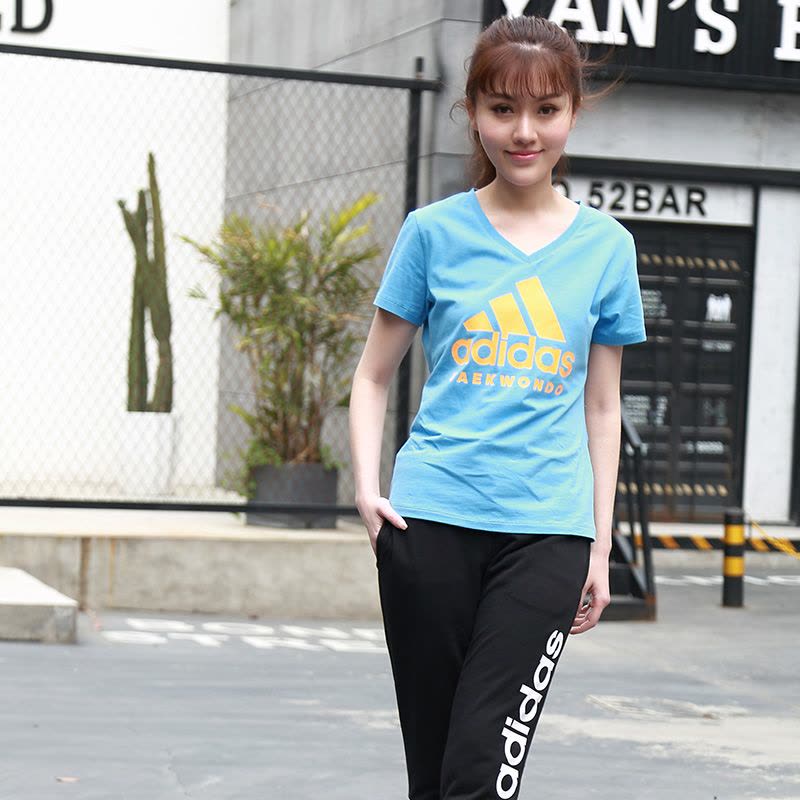 阿迪达斯adidas武道系列女装短袖T恤-ADICTTW-BUO图片