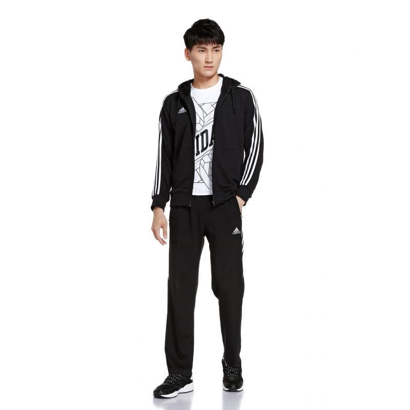 阿迪达斯adidas男装开衫帽衫-TR30J5-BW图片