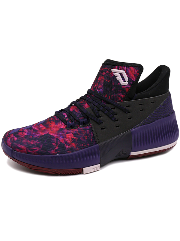 AdidasDLillard3男子利拉德3玫瑰花城限定配色篮球鞋B49509