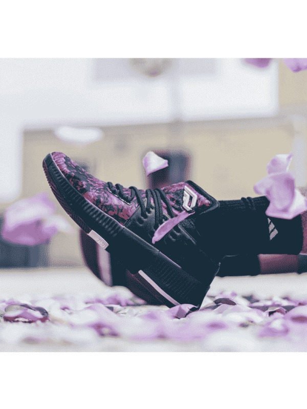 AdidasDLillard3男子利拉德3玫瑰花城限定配色篮球鞋B49509