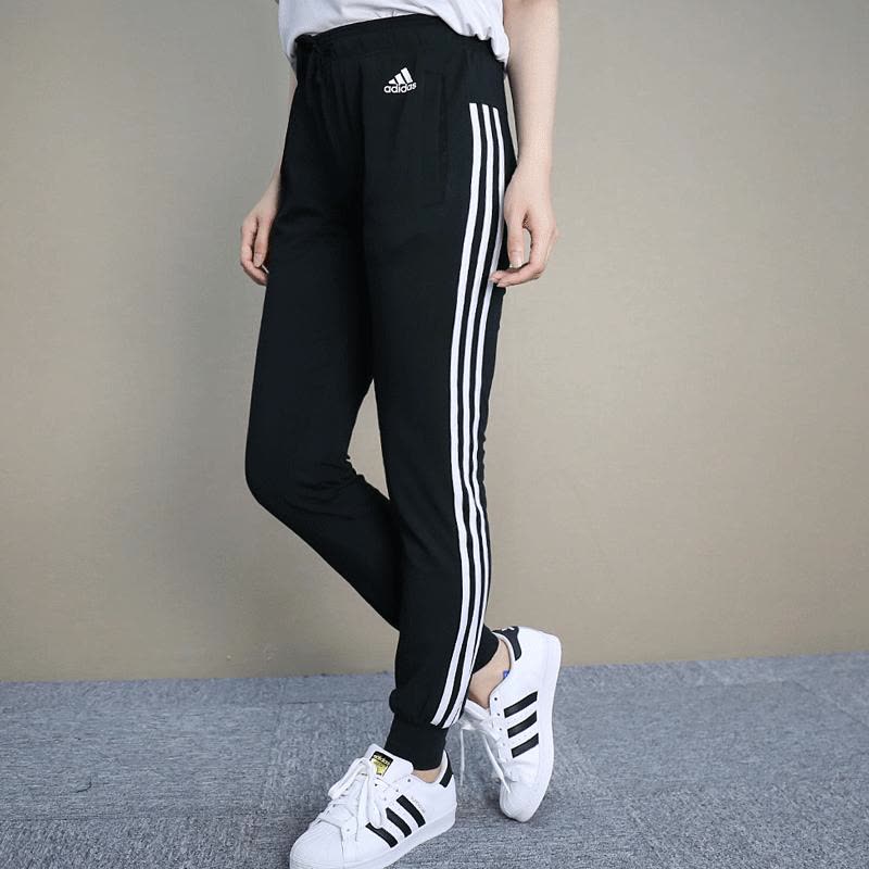 阿迪达斯女裤秋季训练收脚休闲透气长裤运动裤S97115图片