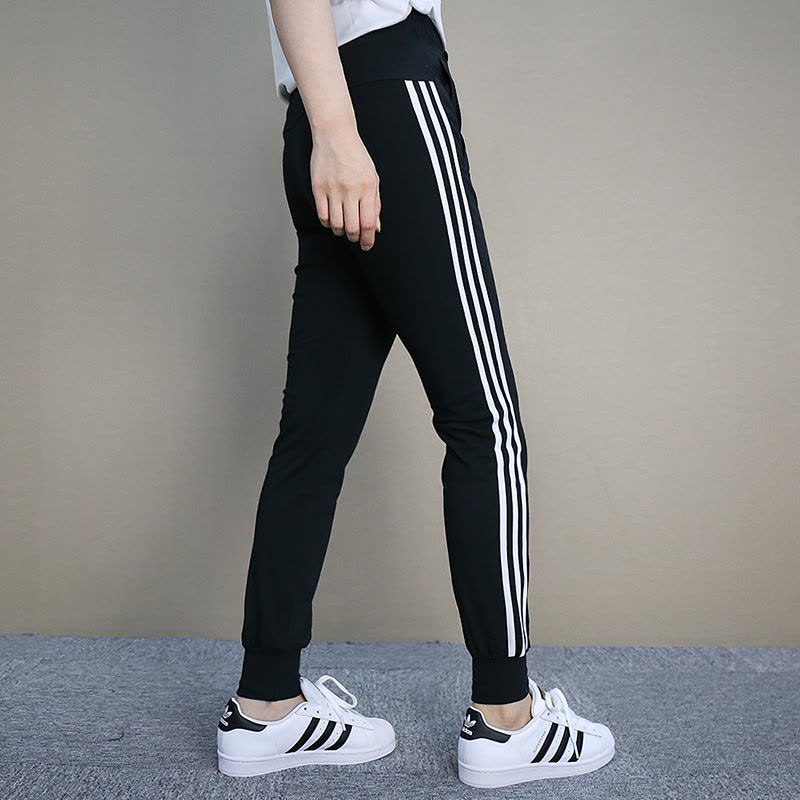阿迪达斯女裤秋季训练收脚休闲透气长裤运动裤S97115图片