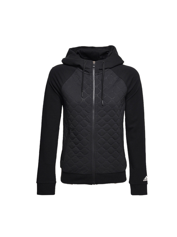 阿迪达斯adidas女装休闲舒适针织保暖夹克外套-AZ4877