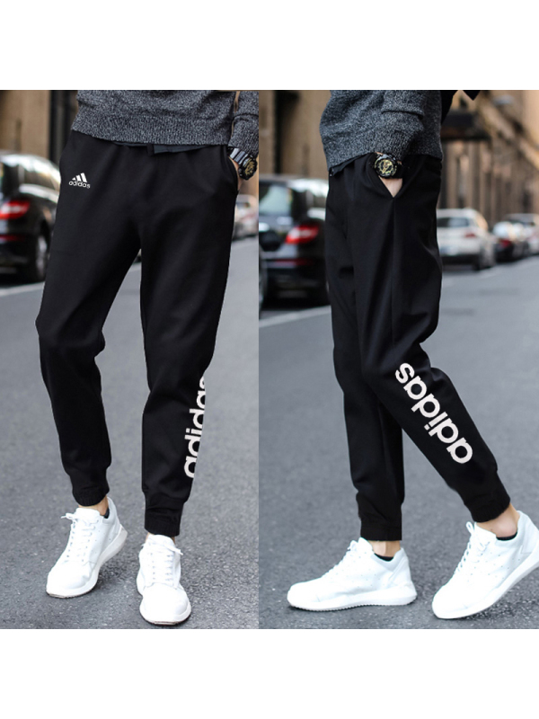阿迪达斯adidas男裤冬季针织保暖收口小脚裤休闲长裤-BP8742