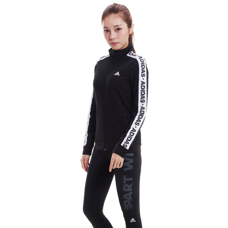 Adidas阿迪达斯女装秋季运动休闲立领夹克外套-AZ4876