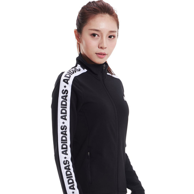 Adidas阿迪达斯女装秋季运动休闲立领夹克外套-AZ4876
