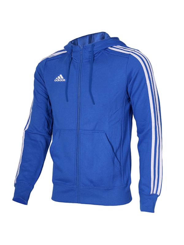 阿迪达斯春季正品男运动休闲连帽夹克立领外套