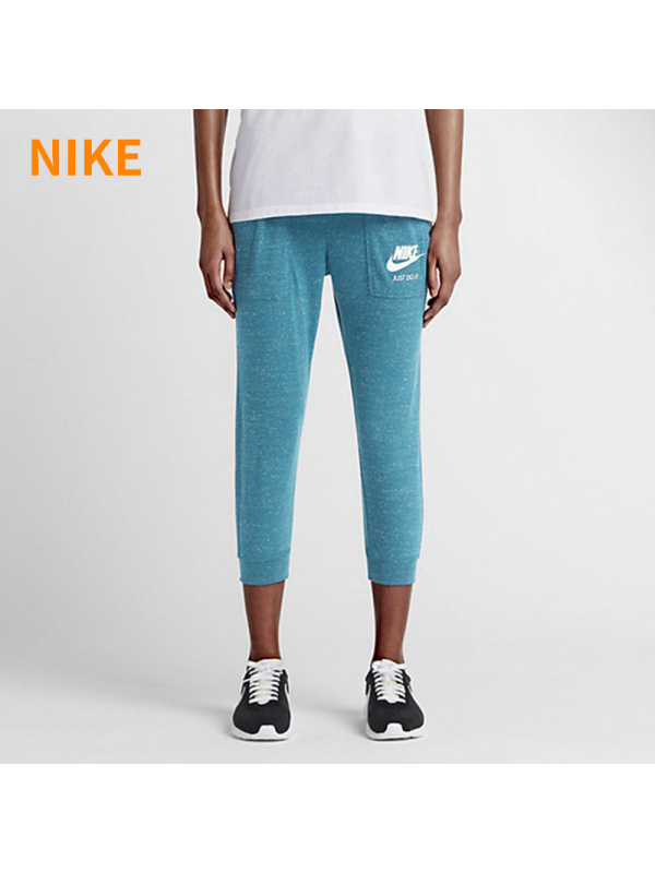 耐克NIKE女装夏季运动裤透气休闲七分裤中裤-726054-418