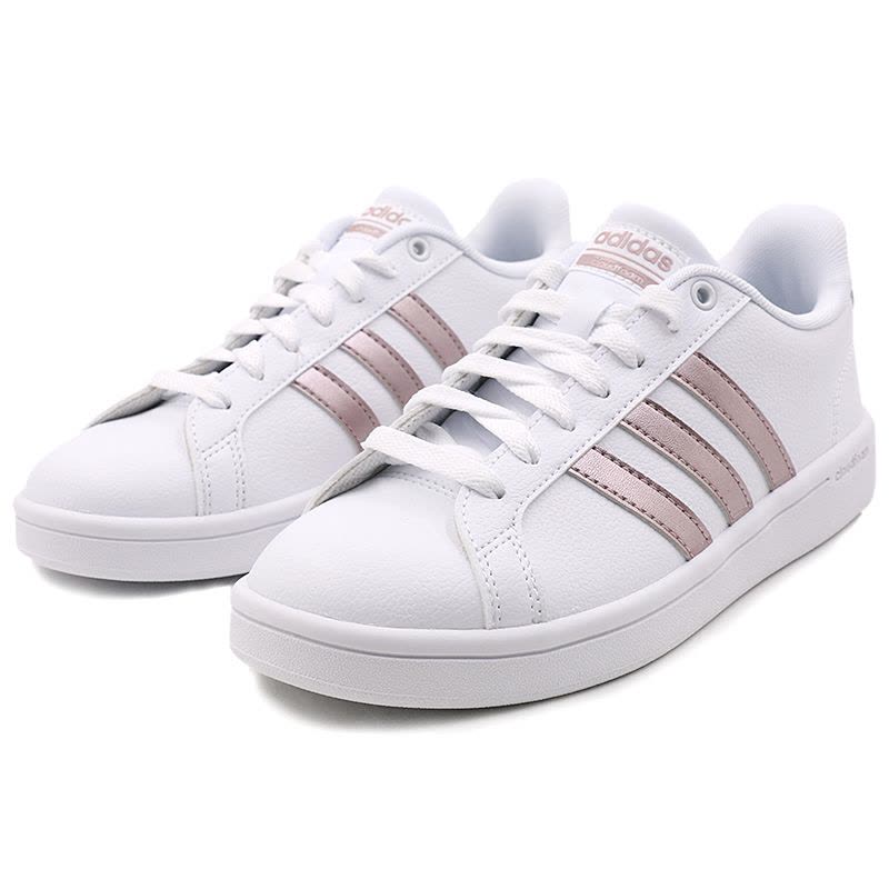 Adidas阿迪达斯春NEO女鞋小白鞋低帮耐磨休闲板鞋-DA9524图片