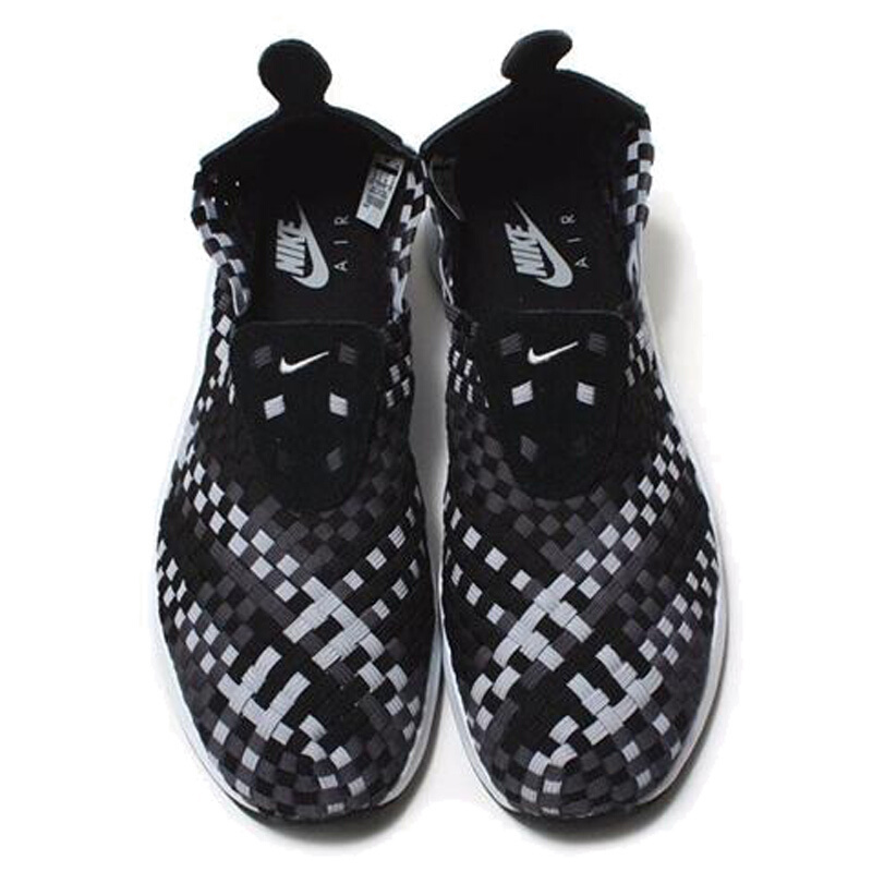 NIKE耐克JUVENATEWOVEN男女黑白编织休闲跑鞋312422-006
