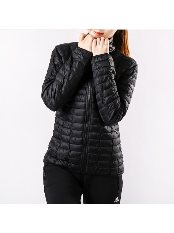 Adidas/阿迪达斯女子春季修身运动保暖棉服外套AX7150