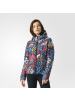 阿迪达斯三叶草棉服女装印花运动保暖防风外套AY4746