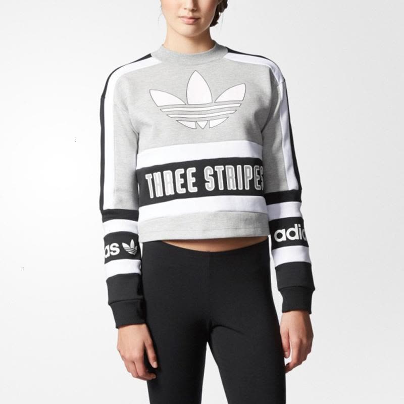 ADIDAS阿迪达斯春季女子运动休闲舒适套头卫衣-AY8599图片