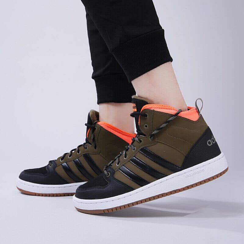 Adidas阿迪达斯NEO男鞋冬季休闲运动耐磨高帮板鞋BB9914图片