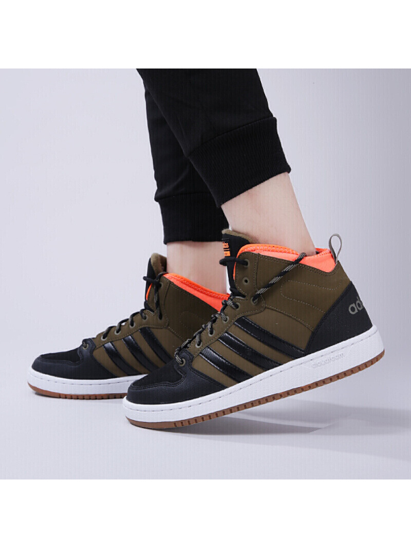 Adidas阿迪达斯NEO男鞋冬季休闲运动耐磨高帮板鞋BB9914