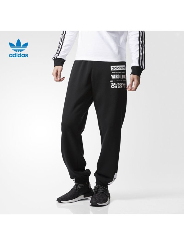 三叶草（Adidas）男裤运动裤秋冬休闲收口小脚裤针织长裤CD8174