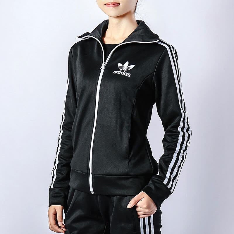Adidas阿迪达斯三叶草女装秋季运动夹克外套-AY8116图片