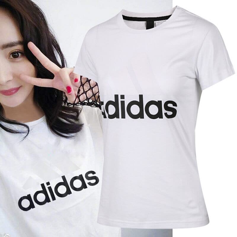 Adidas阿迪达斯女装运动休闲舒适透气短袖T恤S97214图片