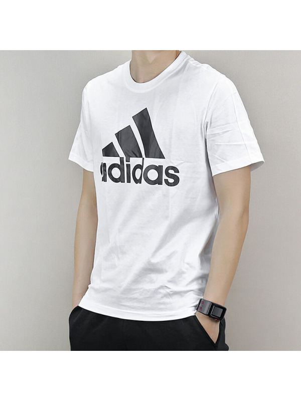 阿迪达斯男装春季运动休闲透气圆领短袖T恤-CD4863