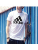 阿迪达斯男装春季运动休闲透气圆领短袖T恤-CD4863