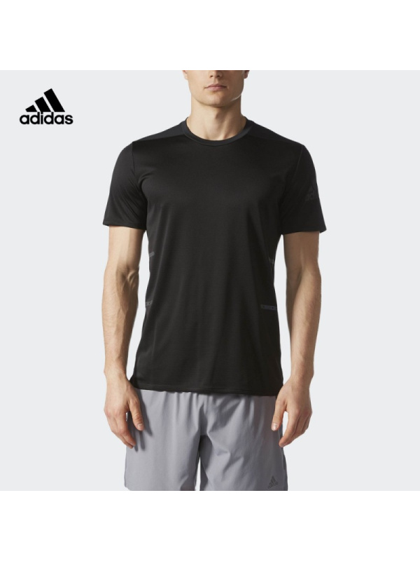 adidas阿迪达斯跑步男子跑步短袖T恤-BK0277