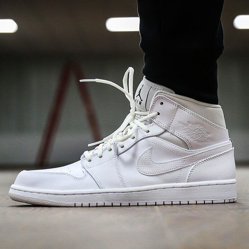 Nike耐克男鞋冬季AJ1乔1休闲运动篮球鞋-554724-104图片